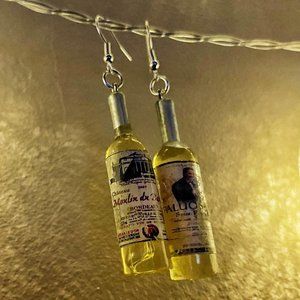 Homemade Wine Bottle Earrings